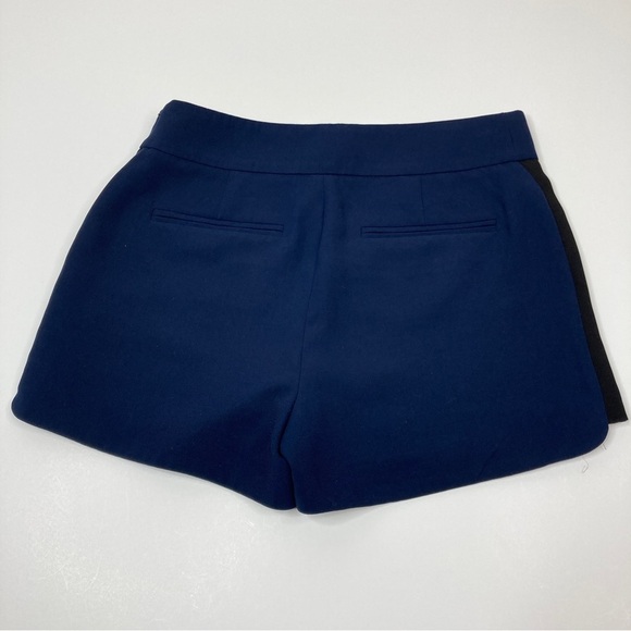 3/$30 J. Crew Factory | Deep Blue Polyester Shorts w/Black Stripe - Picture 5 of 5